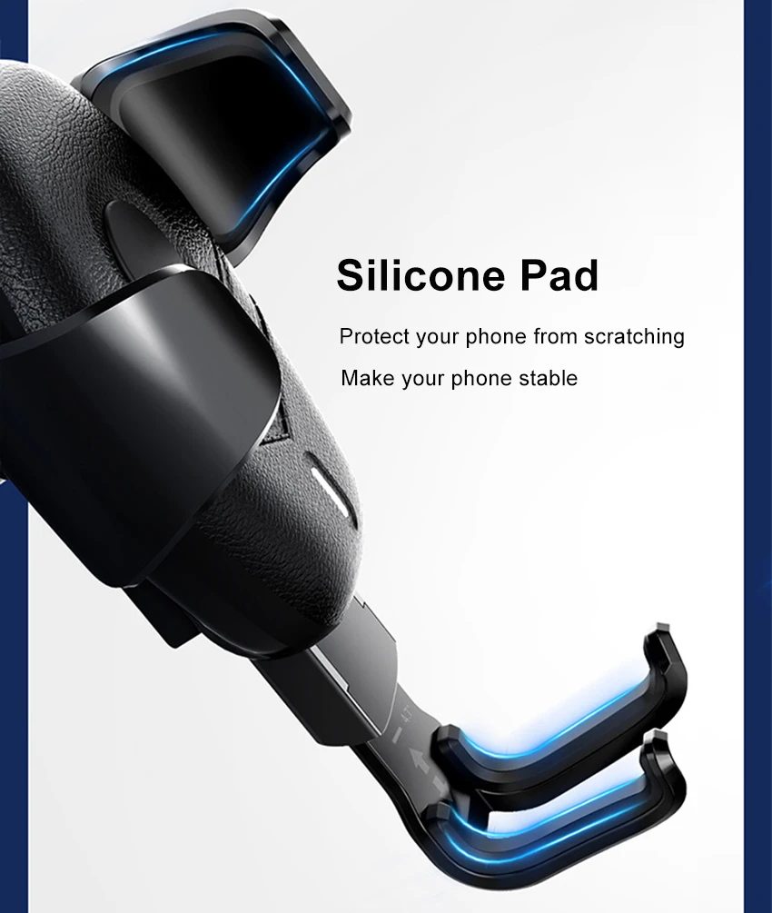 Aimitek Qi 10W Fast Wireless Charger Car Phone Holder-15