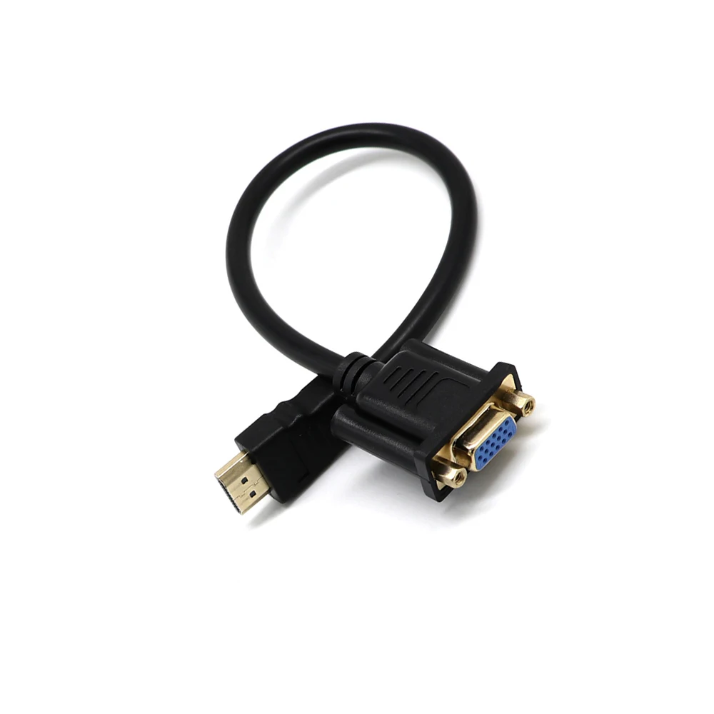 1Pc HDMI Male To VGA D-SUB 15 pins Female Video AV Adapter Extension Cable For Signal Transmission HDTV Set-top No Chip Inside
1Pc HDMI Male To VGA D-SUB 15 pins Female Video AV Adapter Extension Cable For Signal Transmission HDTV Set-top No Chip Inside