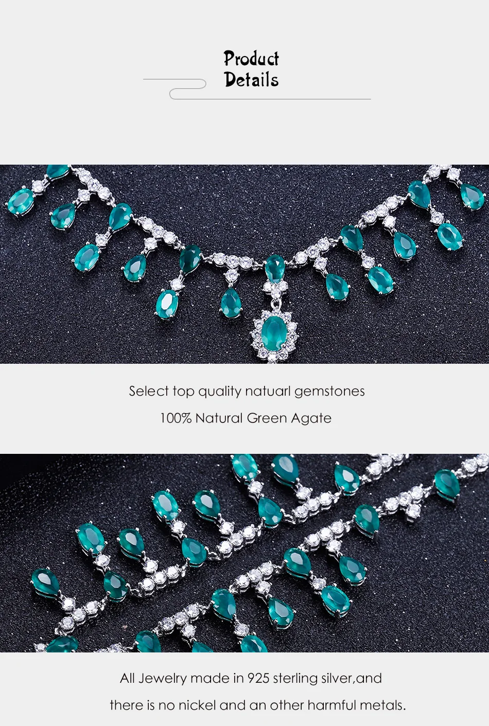 Green Agate 925 Sterling Silver Gemstones Necklaces For Women Topaz Pendant Design Choker Luxury Fine Jewelry 3 Mallzona Green Agate 925 Sterling Silver Gemstones Necklaces For Women Topaz Pendant Design Choker Luxury Fine Jewelry Mallzona