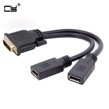 DMS-59Pin Male to Dual DP Displayport Female Splitter Extension Cable for PC Graphics Card 25cm
DMS-59Pin Male to Dual DP Displayport Female Splitter Extension Cable for PC Graphics Card 25cm