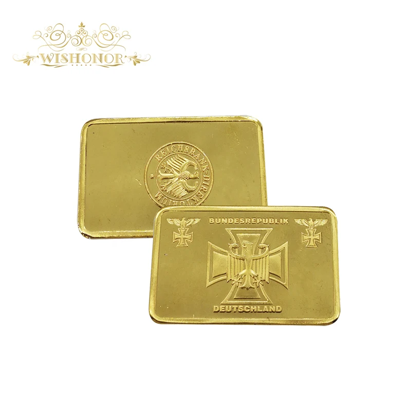 Free Shipping For Souvenir Pure Gold Bar Bundesrepublik Deutsche Reichsbank Iron Cross Design
Free Shipping For Souvenir Pure Gold Bar Bundesrepublik Deutsche Reichsbank Iron Cross Design