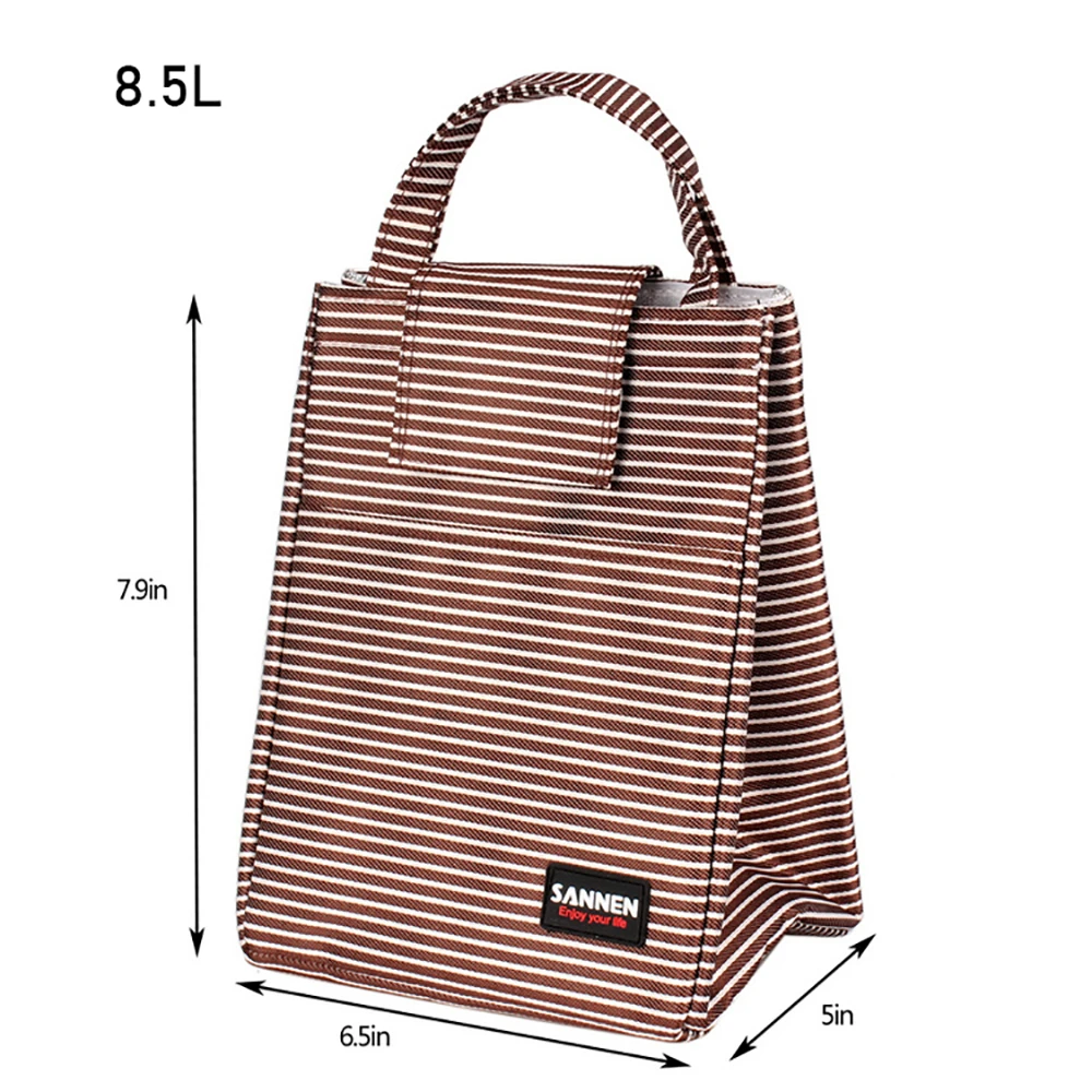 SANNE 8L Stripe Simplicity Thermal Insulation Ice Pack Bags Picnic Food Cooler bags for Women Student Portable Cooler Bag CL509
SANNE 8L Stripe Simplicity Thermal Insulation Ice Pack Bags Picnic Food Cooler bags for Women Student Portable Cooler Bag CL509