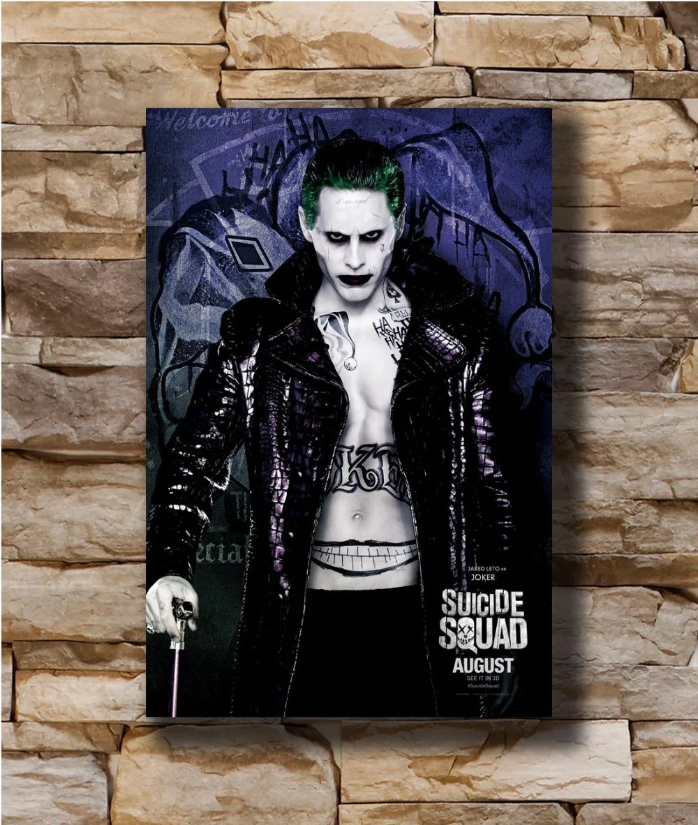 The JOKER Hot Movie Silk Canvas Poster Wall Art Bedroom Decor Print 24x36 inch