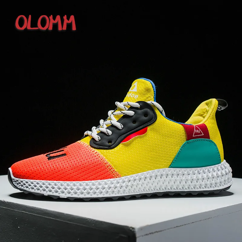 New Color Men Sneakers OLOMM 2019 Spring Men Running Shoes Human Race Breathable Shoes Male Outdoor Trainers Chaussure Homme
New Color Men Sneakers OLOMM 2019 Spring Men Running Shoes Human Race Breathable Shoes Male Outdoor Trainers Chaussure Homme