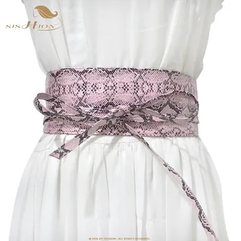 SISHION 2020 New Fashion Snake Print Cummerbunds Women QY0243 Casual Lace-Up Bow Decoration Vintage Waistband For Women Dresses
SISHION 2020 New Fashion Snake Print Cummerbunds Women QY0243 Casual Lace-Up Bow Decoration Vintage Waistband For Women Dresses