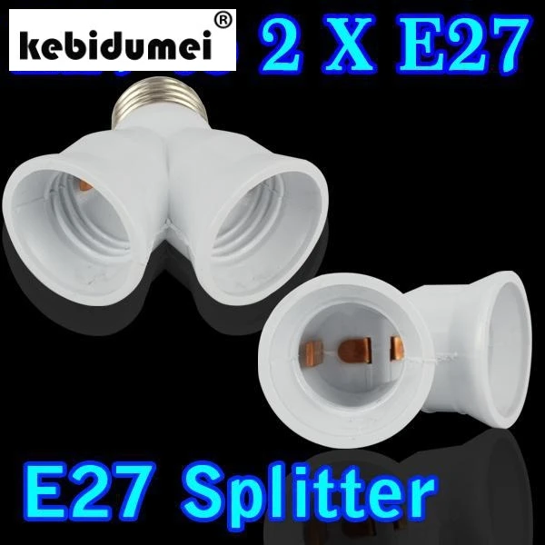 kebidumei E27 to Dual Double 2X E27 Socket Base Extend Splitter Plug Halogen Light Lamp Bulb Holder Copper Adapter Converter
kebidumei E27 to Dual Double 2X E27 Socket Base Extend Splitter Plug Halogen Light Lamp Bulb Holder Copper Adapter Converter