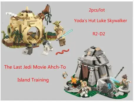 Star Toy Wars Yoda's Hut Luke Skywalker R2-D2 VS Last Jedi Ahch-To Island Training Building Block Bricks Toys Compatible Legoing 
Star Toy Wars Yoda's Hut Luke Skywalker R2-D2 VS Last Jedi Ahch-To Island Training Building Block Bricks Toys Compatible Legoing