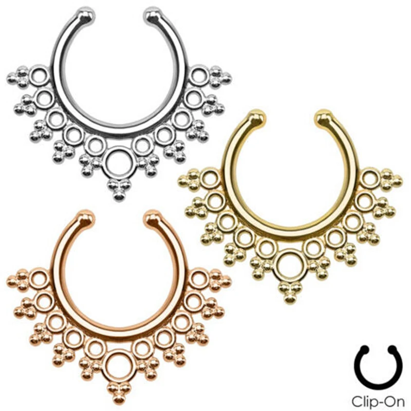 Ear Plugs Limited 2019 Charming Women Body Jewelry 3pcs/lot Fake Nose Ring Septum For Clickers Hoops Clip On Non Piercing Women
Ear Plugs Limited 2019 Charming Women Body Jewelry 3pcs/lot Fake Nose Ring Septum For Clickers Hoops Clip On Non Piercing Women