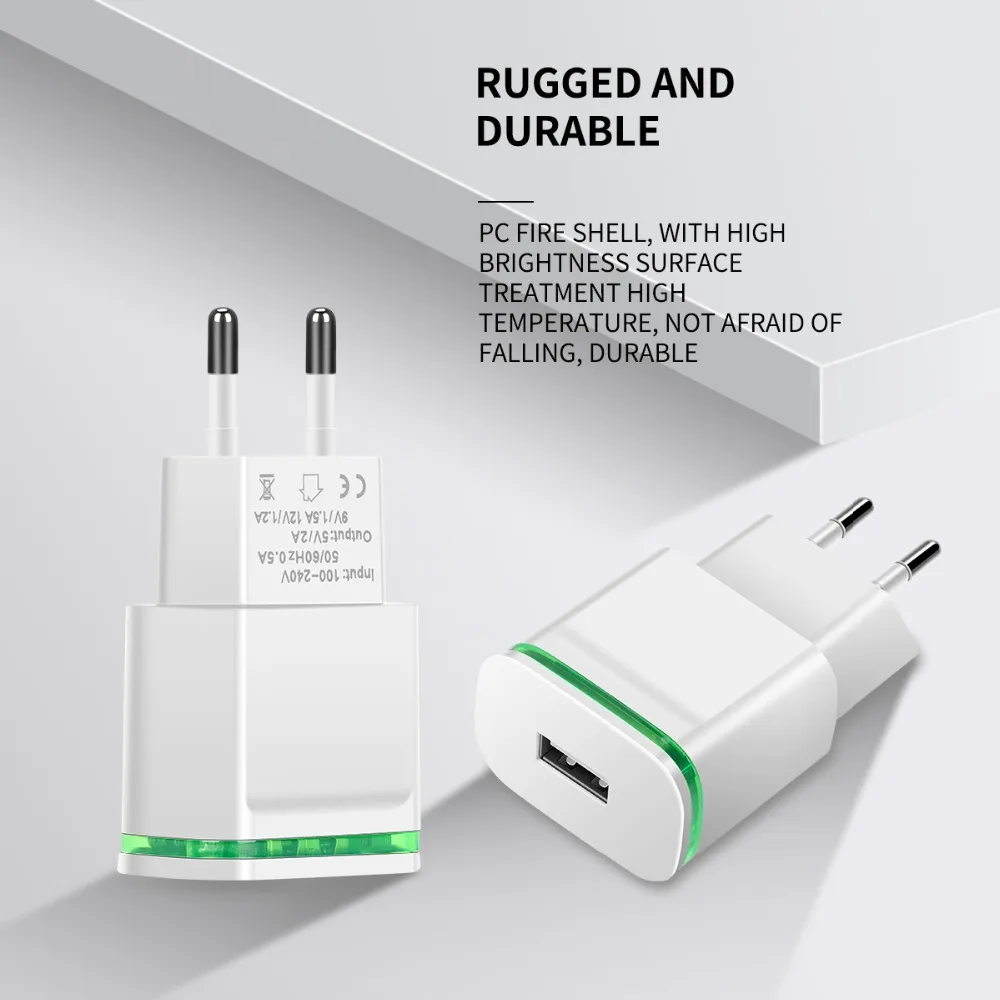 Quick Charge 2.0 Charger QC2.0 Fast Charger 5V MAX 2.1A USB Wall Charger Adapter Portable Wall Mobile Phone Charger EU Plug
Quick Charge 2.0 Charger QC2.0 Fast Charger 5V MAX 2.1A USB Wall Charger Adapter Portable Wall Mobile Phone Charger EU Plug
