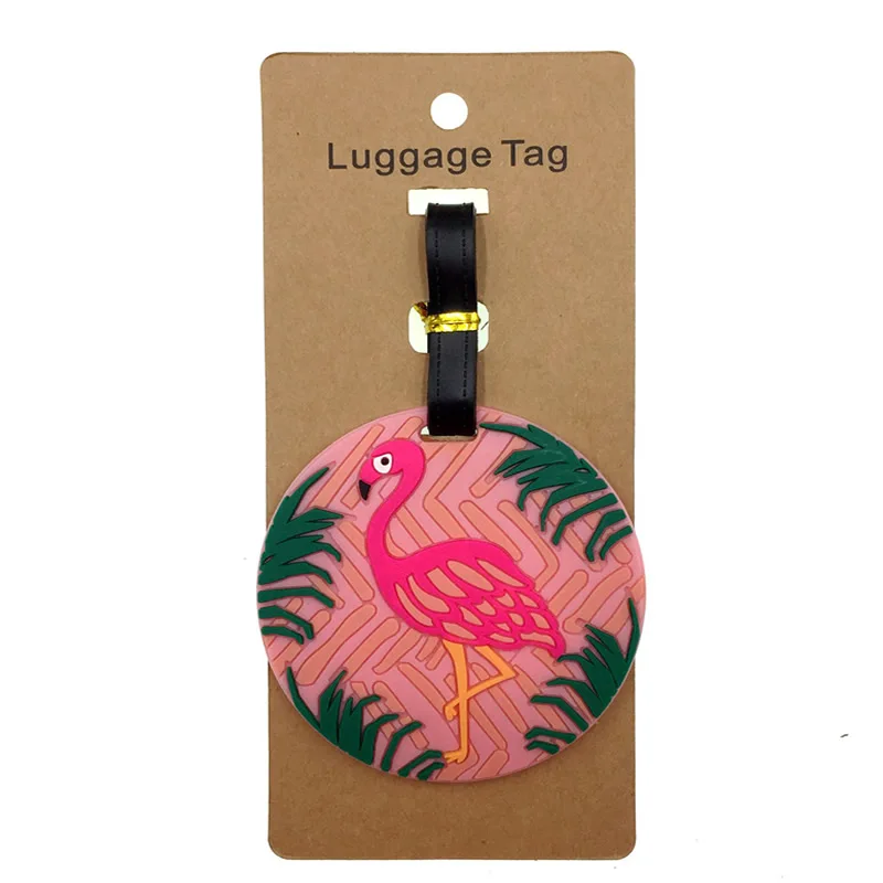 Portable Label Travel Accessories Animal Pink Flamingos Luggage Tag Silica Gel Suitcase ID Address Holder Baggage Boarding Tag
Portable Label Travel Accessories Animal Pink Flamingos Luggage Tag Silica Gel Suitcase ID Address Holder Baggage Boarding Tag