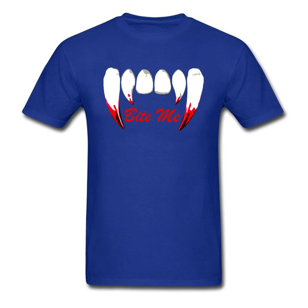 Cool Bite Me 15465 Men T-shirts Family Summer Short Sleeve O Neck 100% Cotton Fabric Tops & Tees Hip hop Tee Shirt Bite Me 15465 blue