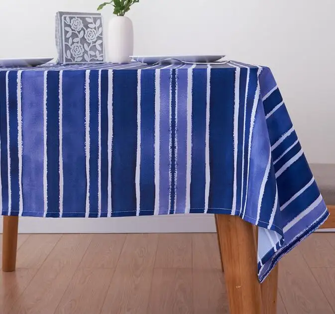 Fyjafon Thick Table Cloth Waterproof Oil Proof Tablecloth Polyester Blue Striped 100*100/130*180/140*200/140*220
Fyjafon Thick Table Cloth Waterproof Oil Proof Tablecloth Polyester Blue Striped 100*100/130*180/140*200/140*220