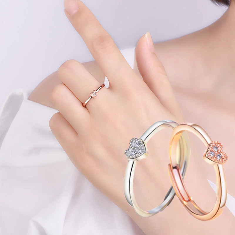 2019 New Fashion Crystal Heart Shape Rings Rose Gold Silver Color Heart Shaped Wedding Ring for Women's Zircon Engagement Rings
2019 New Fashion Crystal Heart Shape Rings Rose Gold Silver Color Heart Shaped Wedding Ring for Women's Zircon Engagement Rings