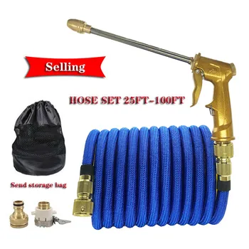 Selling 16Ft-100Ft Garden Hose Expandable Magic Hose flexible Car Wash Hose Ue Hose With Metal Water Gun For the garden Watering
Selling 16Ft-100Ft Garden Hose Expandable Magic Hose flexible Car Wash Hose Ue Hose With Metal Water Gun For the garden Watering