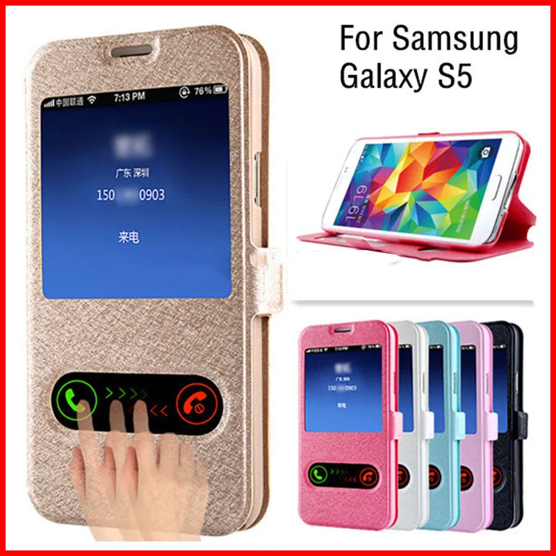Hot Sale View Window Flip Leather Case For Samsung Galaxy S4 S5 S6 Wallet Stand Case, 6 Color
Hot Sale View Window Flip Leather Case For Samsung Galaxy S4 S5 S6 Wallet Stand Case, 6 Color