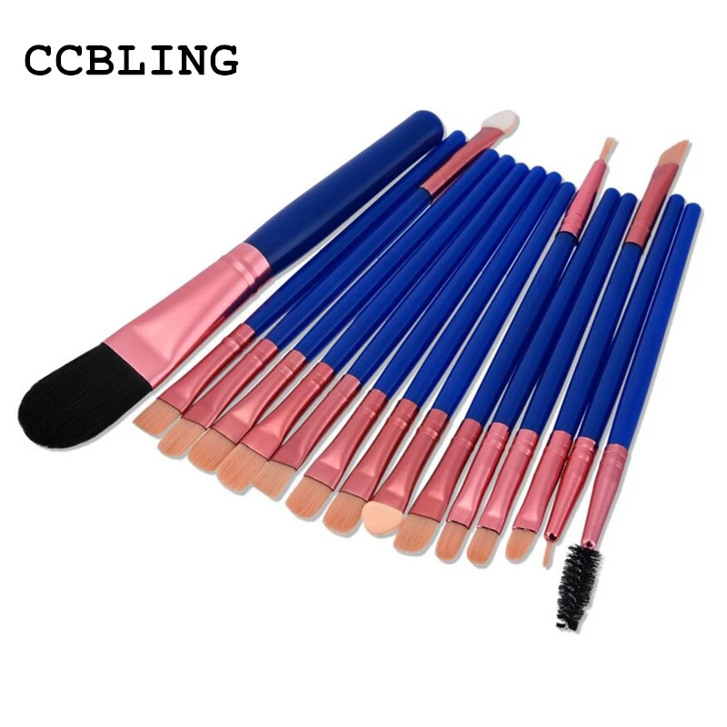 

15Pcs Makeup Brushes Set Foundation Powder Blush Blusher Eyebrow Eyeshadow Eyeliner Contour Concealer Cosmetic Brush Kits