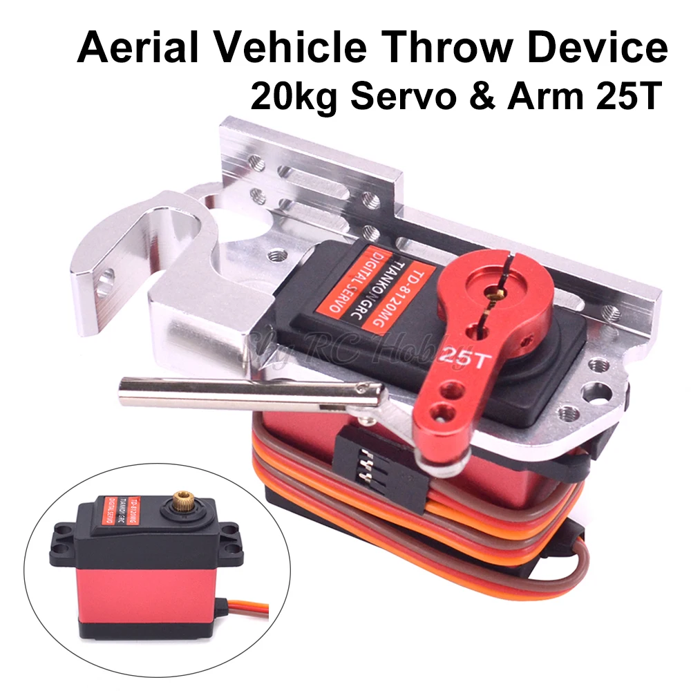 Servo Parabolic Switch Aerial Vehicle Throw Device With 20kg Servo & Arm 25T For Gimbal Remote Controller Car RC
Servo Parabolic Switch Aerial Vehicle Throw Device With 20kg Servo & Arm 25T For Gimbal Remote Controller Car RC