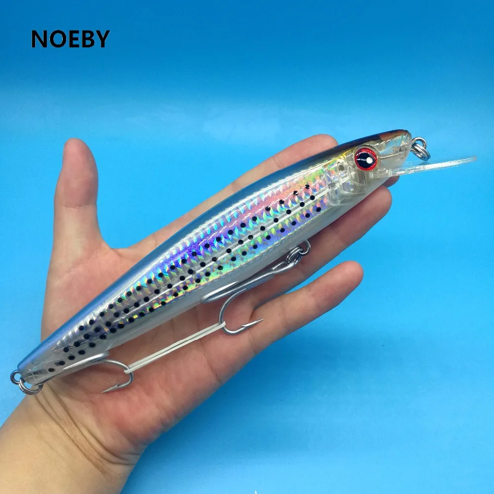 NOEBY 1PCS Big minnow fishing lure 67g/180mm 5colors floating hard lure 3D eyes fishing tackle
NOEBY 1PCS Big minnow fishing lure 67g/180mm 5colors floating hard lure 3D eyes fishing tackle