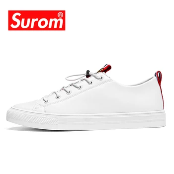 SUROM Classic White Leather Footwear Vulcanized Shoes Leisure Male Shoes Adult Skateboarding Shoes for Men
SUROM Classic White Leather Footwear Vulcanized Shoes Leisure Male Shoes Adult Skateboarding Shoes for Men