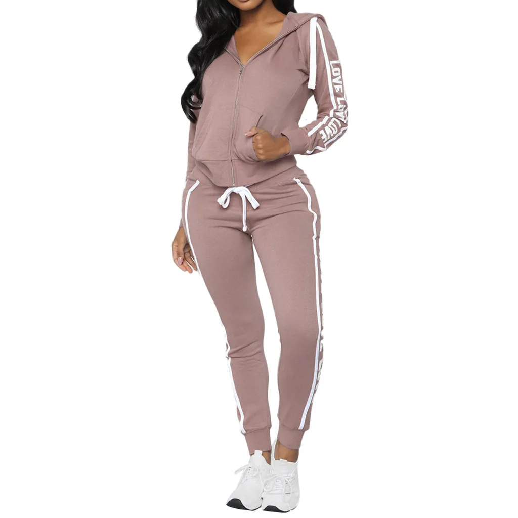Perimedes slim running set Women Gym tracksuit Spandex Stripe Zipper Long Sleeve Pullove Sport Tops+Long Pants Set#g40
Perimedes slim running set Women Gym tracksuit Spandex Stripe Zipper Long Sleeve Pullove Sport Tops+Long Pants Set#g40