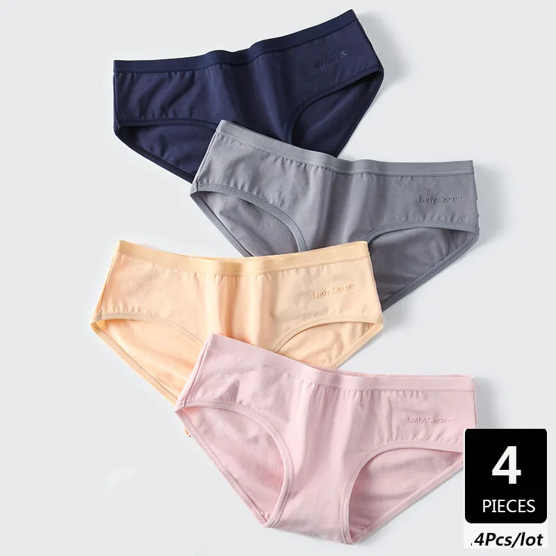 WLSD 4Pcs/lot Women's Fashion Panties Women Underwear Seamless Panties Brands Solid Girls Low Waist Briefs Cotton Panties
WLSD 4Pcs/lot Women's Fashion Panties Women Underwear Seamless Panties Brands Solid Girls Low Waist Briefs Cotton Panties