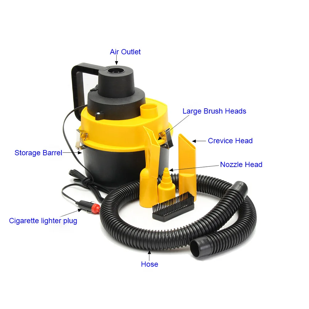 Portable 12V Wet Dry Vac Vacuum Cleaner Inflator Turbo Hand Held Fits For Car Or Shop VS998
Portable 12V Wet Dry Vac Vacuum Cleaner Inflator Turbo Hand Held Fits For Car Or Shop VS998