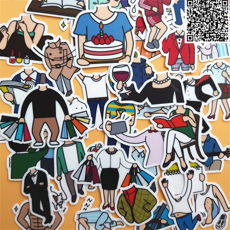 40 pcs Latest trend clothi stickers for Home decor on phone book macbook laptop sticker decal fridge skateboard doodle toy
40 pcs Latest trend clothi stickers for Home decor on phone book macbook laptop sticker decal fridge skateboard doodle toy