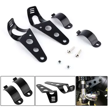Black Metal Motorcycle Headlight Mount Bracket Head Lamp Holder For 34mm-50mm Fork Tubes Universal fit to most motorbikes
Black Metal Motorcycle Headlight Mount Bracket Head Lamp Holder For 34mm-50mm Fork Tubes Universal fit to most motorbikes
