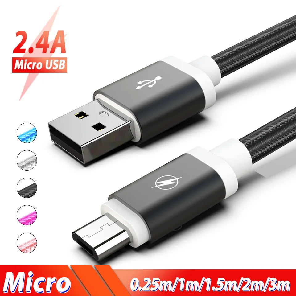 1/2 /3 Meter Micro USB Cable Fast Charging Cable Wire Android USB Charger Data Cord for Huawei Y9 Y7 Xiaomi Redmi Note 6 5 pro
1/2 /3 Meter Micro USB Cable Fast Charging Cable Wire Android USB Charger Data Cord for Huawei Y9 Y7 Xiaomi Redmi Note 6 5 pro