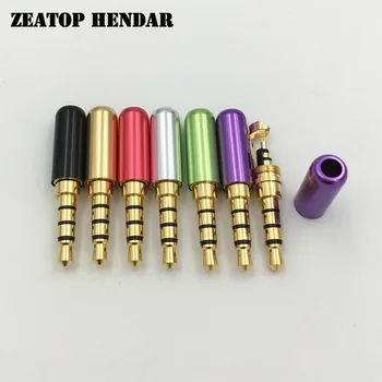 50Pcs Aluminum Mini 3.5 Jack 3.5mm 4 Pole Male Audio Plug for Earphone DIY Repairing Connector Gold Plated
50Pcs Aluminum Mini 3.5 Jack 3.5mm 4 Pole Male Audio Plug for Earphone DIY Repairing Connector Gold Plated