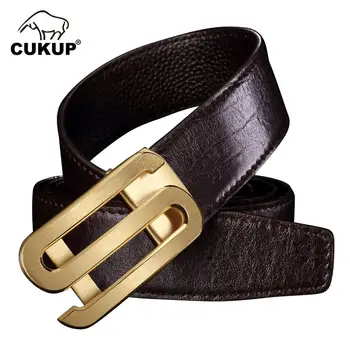 CUKUP New Brand Men's S Letter Stainless Steel Ratchet Buckle Metal Belts Cow Genuine Leather Belt for Men Accessories ZDCK177
CUKUP New Brand Men's S Letter Stainless Steel Ratchet Buckle Metal Belts Cow Genuine Leather Belt for Men Accessories ZDCK177