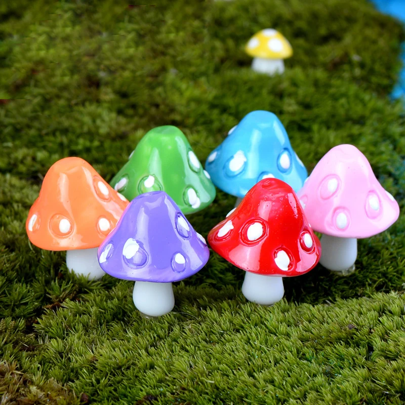 6 colors Mushroom Miniature Fairy Garden Decoration Houses Craft Micro Landscaping Decor Home Decoration DIY Accessories
6 colors Mushroom Miniature Fairy Garden Decoration Houses Craft Micro Landscaping Decor Home Decoration DIY Accessories