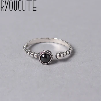 Punk Vintage Black Rings for Women 925 Sterling Silver Jewelry Girls Adjustable Size Open Finger Rings
Punk Vintage Black Rings for Women 925 Sterling Silver Jewelry Girls Adjustable Size Open Finger Rings