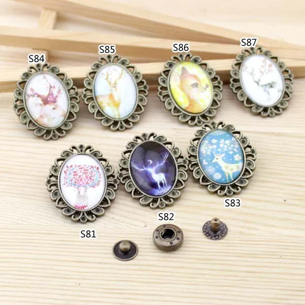 Reiki fawn Collection 30*36MM western style Big time gem Metal Snap Fastener Button bronze DIY hand Bag Handmade accessories
Reiki fawn Collection 30*36MM western style Big time gem Metal Snap Fastener Button bronze DIY hand Bag Handmade accessories