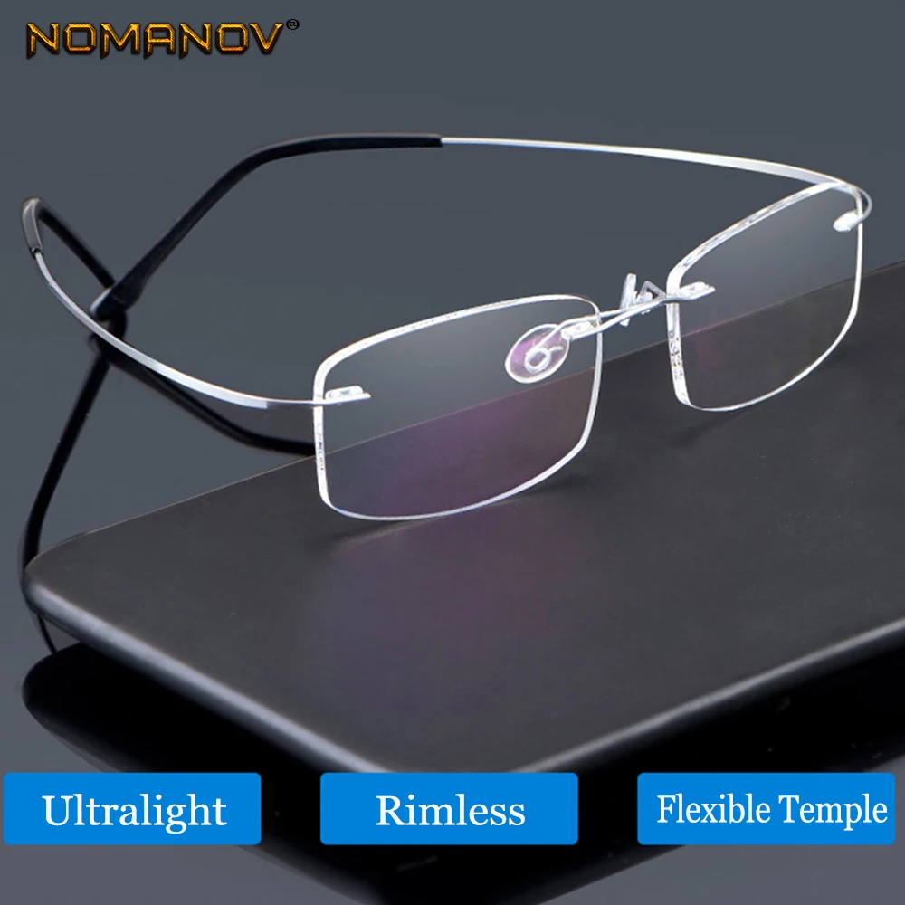 NOMANOV New B Titanium ONLY 2G Ultra-light Bomb Rimless READING GLASSES BLACK AND SILVER FRAME +0.75 +1 +1.25 +1.5 +1.75 to +4
NOMANOV New B Titanium ONLY 2G Ultra-light Bomb Rimless READING GLASSES BLACK AND SILVER FRAME +0.75 +1 +1.25 +1.5 +1.75 to +4