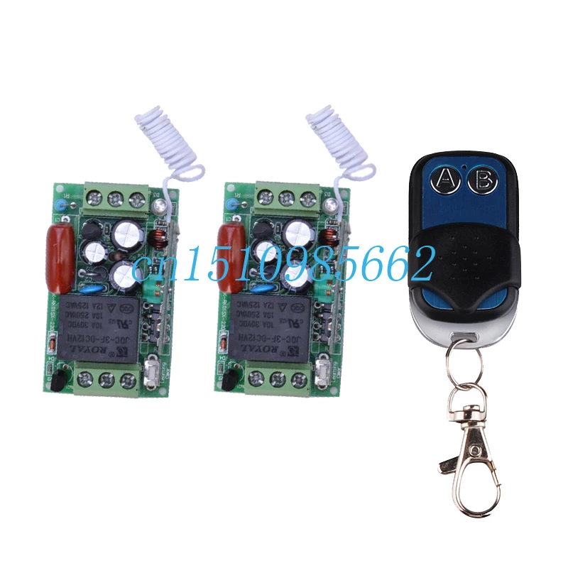 220V 1CH rf wireless remote control switch 2 Receiver & 1 Transmitter Light Lamp LED SMD ON OFF Switch Relay
220V 1CH rf wireless remote control switch 2 Receiver & 1 Transmitter Light Lamp LED SMD ON OFF Switch Relay