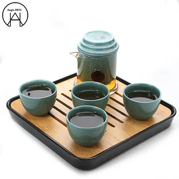 5PCS New Portable Travel Tea Set Teapot Black Tea Set Glass Ceramic Liner Tea Strainer A Pot of Four Cups Tea Pot
5PCS New Portable Travel Tea Set Teapot Black Tea Set Glass Ceramic Liner Tea Strainer A Pot of Four Cups Tea Pot