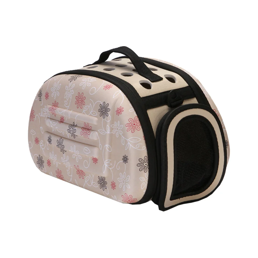 Soft Comfort EVA Portable Foldable Pet Bag Airline Approved Travel Tote for Dogs Cat and other Pets Apricot, M JEELINBORE Pet Travel Carrier
