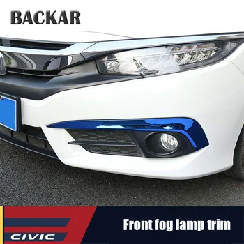 BACKAR Auto Car Styling For Honda Civic 10th 2016 2017 Stainless Steel Front Fog Lights Lamps Strips Covers Stickers Accessories
BACKAR Auto Car Styling For Honda Civic 10th 2016 2017 Stainless Steel Front Fog Lights Lamps Strips Covers Stickers Accessories