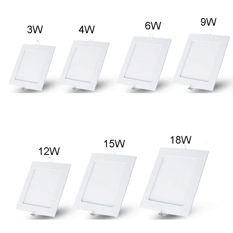 AC85~265V SMD 3528 3W 4W 6W 9W 12W 15W 25W Cold white/warm white LED Ceiling LED Downlights Square Panel Lights
AC85~265V SMD 3528 3W 4W 6W 9W 12W 15W 25W Cold white/warm white LED Ceiling LED Downlights Square Panel Lights