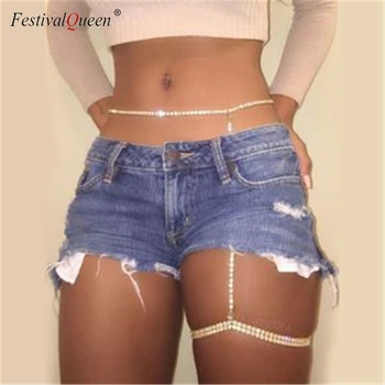 Sparkling Rhinestones Layered Waist Belly Chain Leg Thigh Chains Woman Sexy Beach Bikini Body Jewelry Leg Thigh Harness Jewelry
Sparkling Rhinestones Layered Waist Belly Chain Leg Thigh Chains Woman Sexy Beach Bikini Body Jewelry Leg Thigh Harness Jewelry