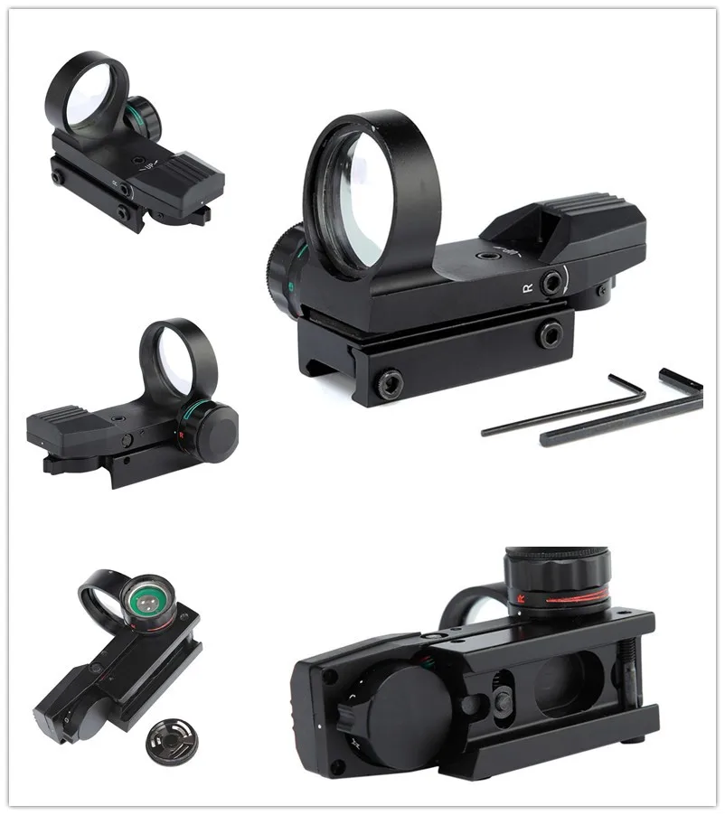 Tactical Hunting Holographic Sights 4 Type Reticle Geen Red Dot Reflex Sight for Rifle Airsoft Hunting with 20mm Rail
Tactical Hunting Holographic Sights 4 Type Reticle Geen Red Dot Reflex Sight for Rifle Airsoft Hunting with 20mm Rail