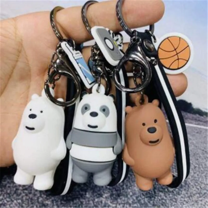 WKOUD Cartoon Anime We Bare Bears Three Animal Bears Doll Keychains Women Car Bag Pendant Belt Trinkets Key Chains Porte Clef
WKOUD Cartoon Anime We Bare Bears Three Animal Bears Doll Keychains Women Car Bag Pendant Belt Trinkets Key Chains Porte Clef