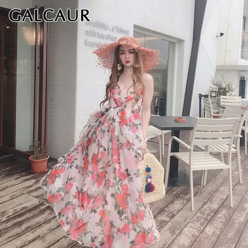 GACALUR Print Backless Sleeveless Women Dress V Neck High Waist Irregular Ankle Length Beach Dresses Female Fashion Summer 2019
GACALUR Print Backless Sleeveless Women Dress V Neck High Waist Irregular Ankle Length Beach Dresses Female Fashion Summer 2019