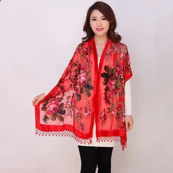 High Quality Flowers Chinese Female Velvet Silk Beaded Shawls Handmade Embroidery Scarves Scarf Long Fringe Pashmina Stole Chal
High Quality Flowers Chinese Female Velvet Silk Beaded Shawls Handmade Embroidery Scarves Scarf Long Fringe Pashmina Stole Chal