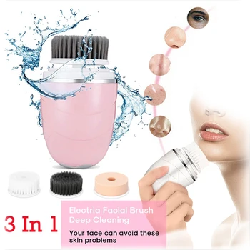 Electric Portable 3-in-1 Skin Care Brush Fiber Brushhead Bamboo Carbon Brushhead Sponge Makeup Remover Head
Electric Portable 3-in-1 Skin Care Brush Fiber Brushhead Bamboo Carbon Brushhead Sponge Makeup Remover Head