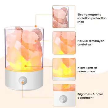 1PCS Salt lamp (m) 02 natural salt rock crystal lamp air purifier adjustable colorful bright
1PCS Salt lamp (m) 02 natural salt rock crystal lamp air purifier adjustable colorful bright