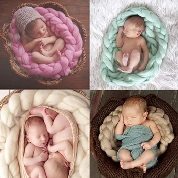 Newborn Handmade Woven Baby Blankets Wool Crochet Baby Blanket Twisted Braid Photography Props Chunky Knit Blanket Basket Filler
Newborn Handmade Woven Baby Blankets Wool Crochet Baby Blanket Twisted Braid Photography Props Chunky Knit Blanket Basket Filler