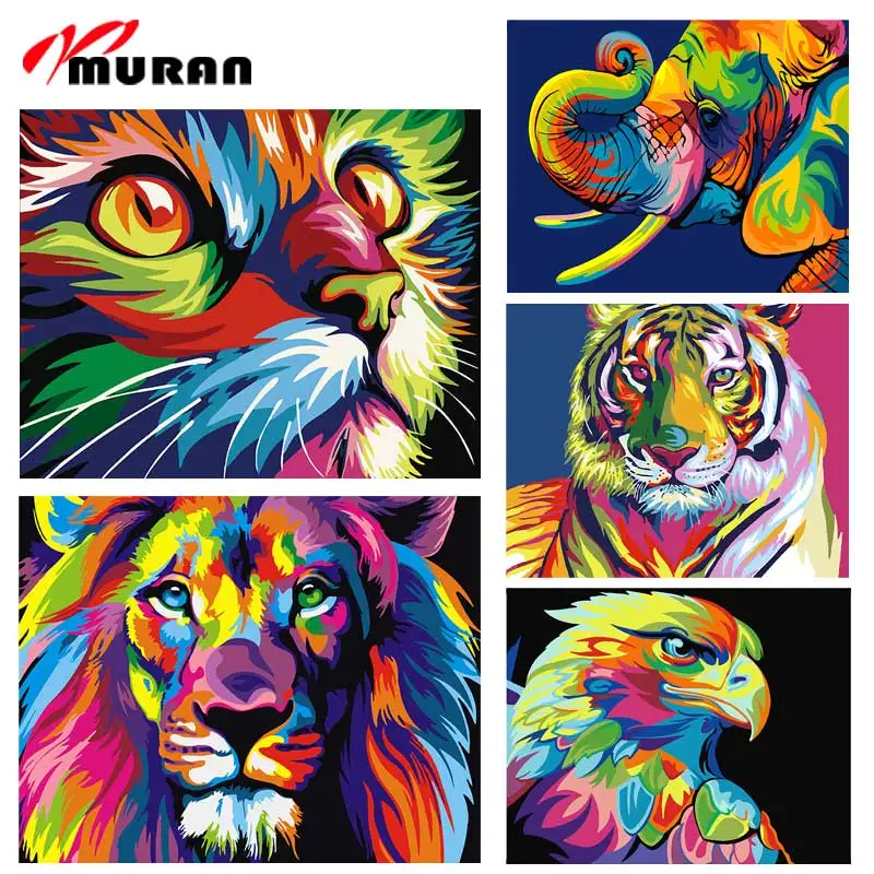 MURAN Abstract Framed Oil Paint DIY Painting By Numbers Coloring By Numbers Colorful Animals Home Decoration 40X50cm linen
MURAN Abstract Framed Oil Paint DIY Painting By Numbers Coloring By Numbers Colorful Animals Home Decoration 40X50cm linen