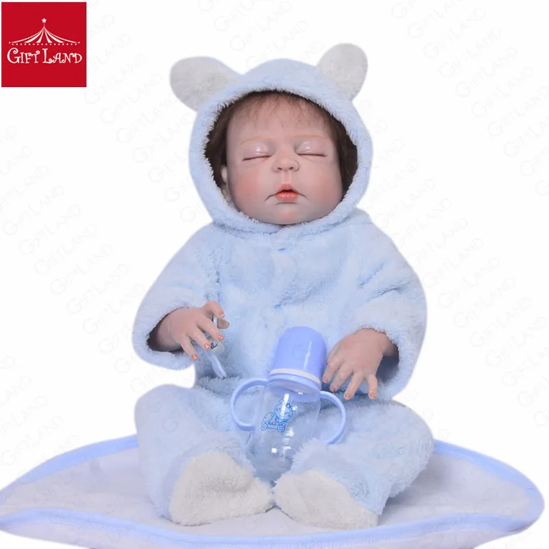 57cm Close Eyes Reborn Baby Doll Full Silicone Newborn Baby Boneca Bebe Reborn Toddler Bed Time Playmate Sleeping Angel 2019 NEW
57cm Close Eyes Reborn Baby Doll Full Silicone Newborn Baby Boneca Bebe Reborn Toddler Bed Time Playmate Sleeping Angel 2019 NEW